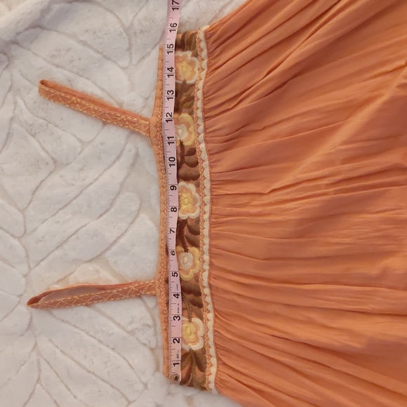 CU Prairie Winds Midi Dress Apricot Color XS - Picture 7 of 8